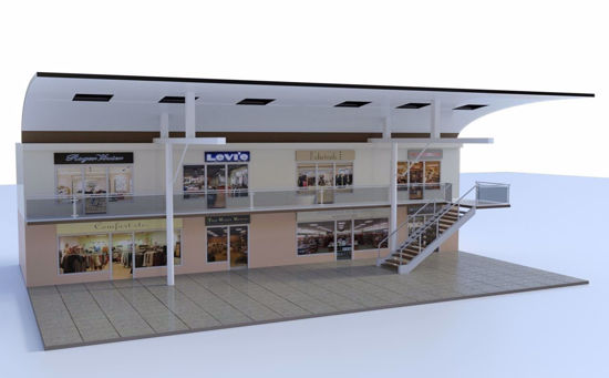 Picture of Complete Shopping Mall Environment FBX Format