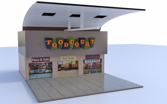 Picture of Complete Shopping Mall Environment FBX Format