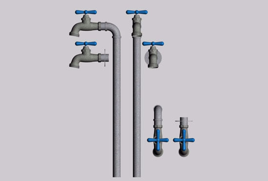 Picture of Exterior Water Faucet Models FBX Format