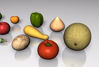 Picture of 15 Fruit and Vegetable Food Models FBX Format
