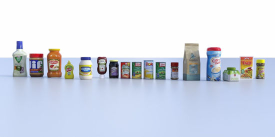Picture of 17 Food Product Models Bundle Poser Format