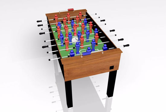 Picture of 3D Foosball Table Furniture Model FBX Format
