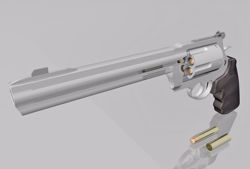 44 Magnum Pistol Weapon Model FBX Format