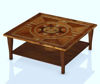 Picture of Low Den Table Furniture Model Poser Format