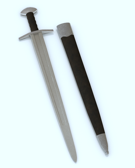Picture of Ancient Viking Sword Model Poser Format