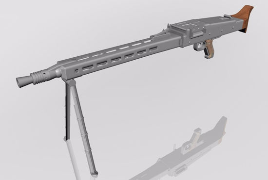 Picture of MG42 Mauser Rifle Model FBX Format