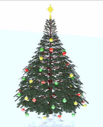 Artificial Christmas Tree Model Poser Format