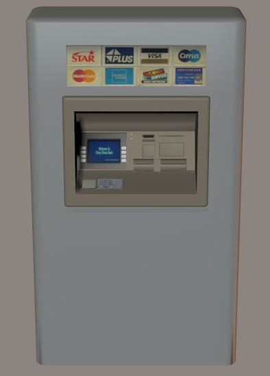 Picture of ATM Cash Machine Model Poser Format