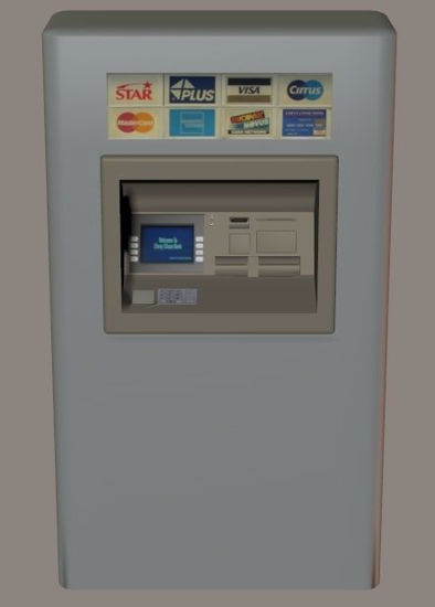 Picture of Bank ATM Machine Model FBX Format