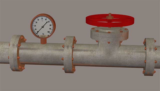 Picture of Modular Industrial Pipe Models Poser Format