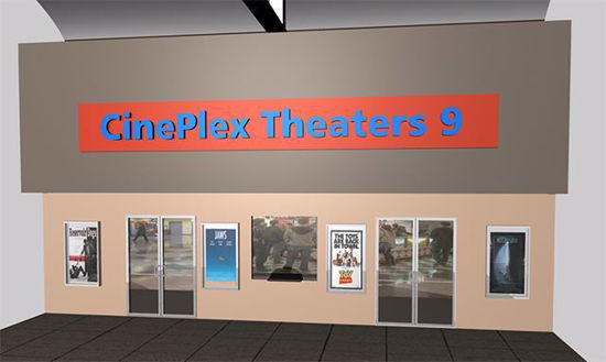 Picture of Modular Mall Movie Theater Scene Poser Format