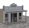 Picture of Old West Bank Building Model FBX Format