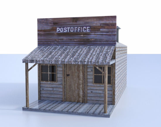 Picture of Old West Post Office Model Poser Format