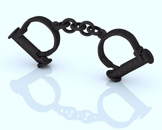 Picture of Old West Sheriff's Handcuffs Model Poser Format