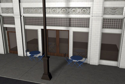 Picture of City Street Dining Environment FBX Format