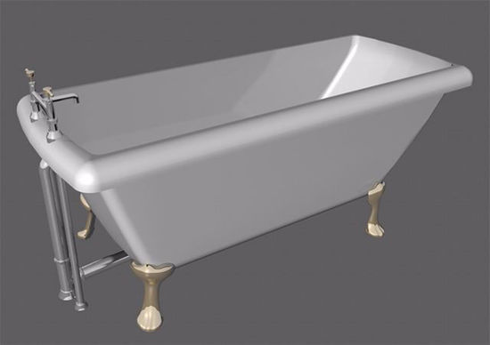Picture of Claw Foot Tub Model Poser Format