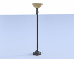 Contemporary Torchiere Lamp Model Poser Format