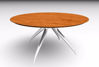 Picture of Contemporary Wood and Metal Table Poser Format