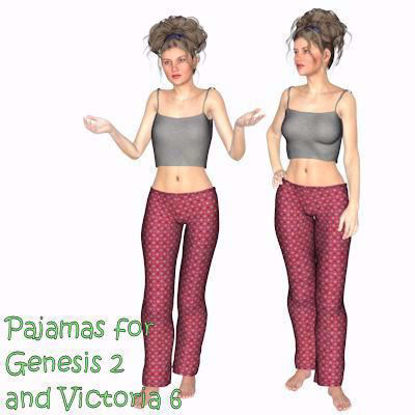 Picture of Pajamas for DAZ Genesis 2 and DAZ Victoria 6