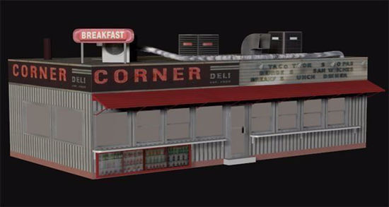 Picture of Corner Deli Building Model FBX Format