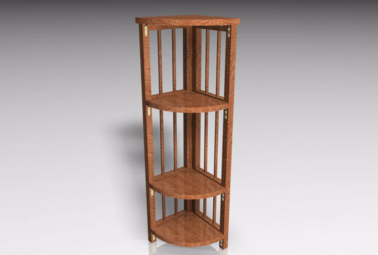 Picture of Corner Shelves Furniture Model FBX Format