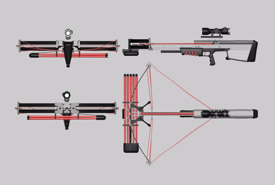Picture of Crossbow Weapon Model FBX Format