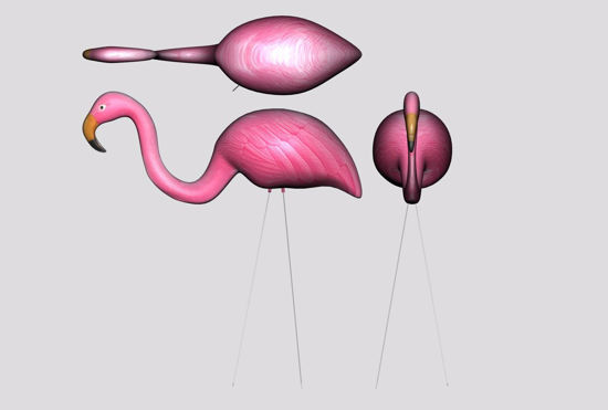 Picture of Pink Flamingo Yard Model FBX Format