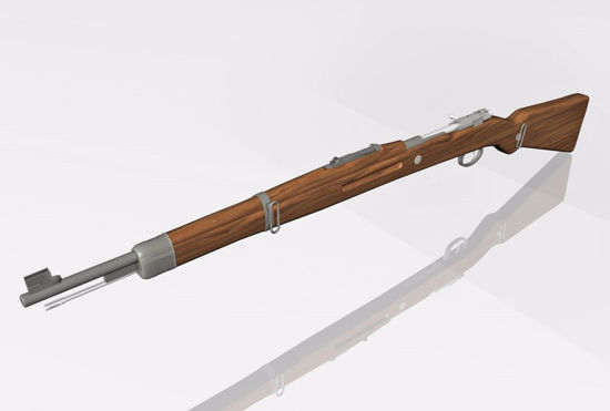 Picture of Czech VZ24 Sniper Refile Weapon Model FBX Format