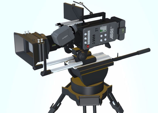 Picture of Professional Movie Camera and Tripod Models FBX Format