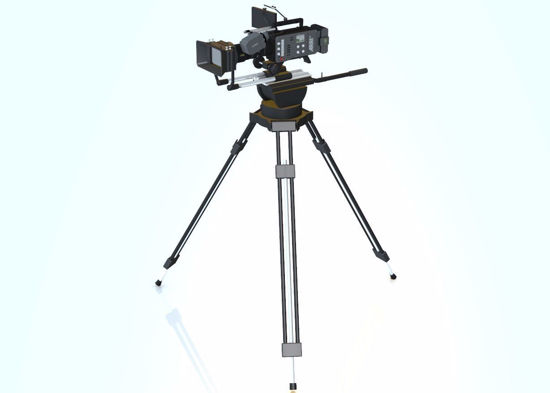 Picture of Professional Movie Camera and Tripod Models FBX Format