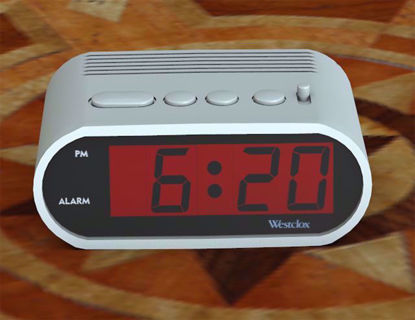 Picture of Digital Alarm Clock Model Poser Format