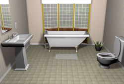 Residential Bathroom Environment FBX Format