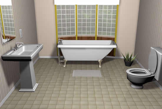 Picture of Residential Bathroom Environment FBX Format