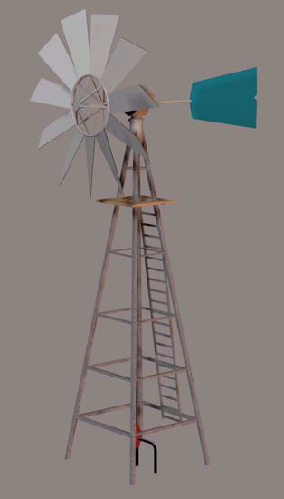 Picture of Farm Windmill Model Poser Format