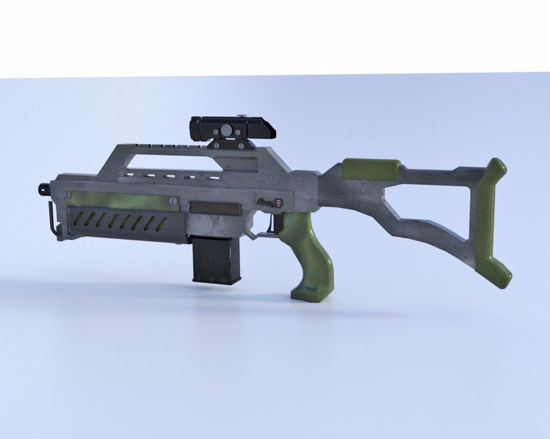 Picture of Sci-Fi Assault Rifle Model Poser Format