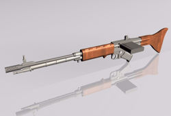 FG-42 Rifle Weapon Model FBX Format