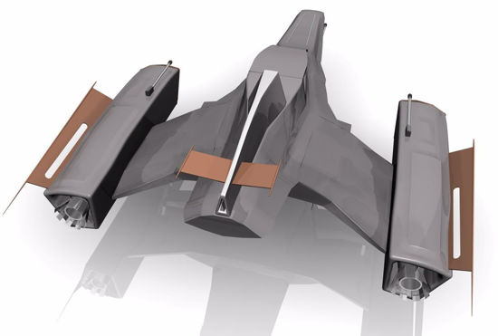 Picture of Sci-Fi Futura Fighter Model FBX Format