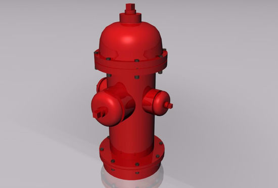 Picture of Fire Hydrant Model FBX Format