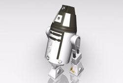 Sci-Fi Personal Droid Model FBX Format