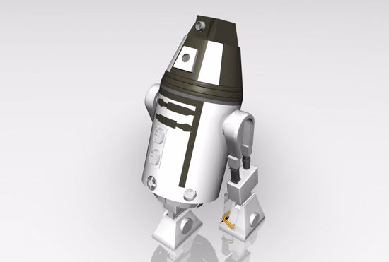 Picture of Sci-Fi Personal Droid Model FBX Format