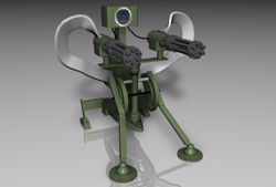 Sci-Fi Sentry Weapon Model Poser Format