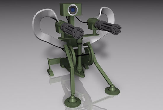 Picture of Sci-Fi Sentry Weapon Model Poser Format