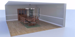 Formal Dining Room Environment FBX Format