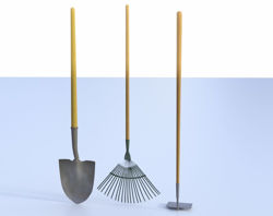 Garden Tools Set 2 - Rake, Hoe and Shovel Models Poser Format