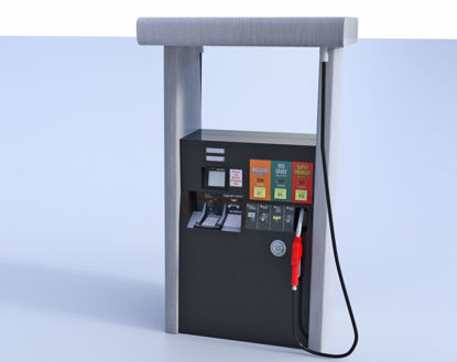 Picture of Gas Station Fuel Pump Model Poser Format
