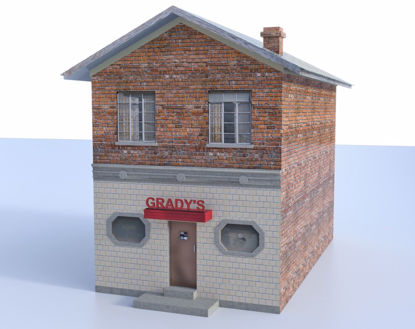 Picture of Small Town Bar Building Model Poser Format