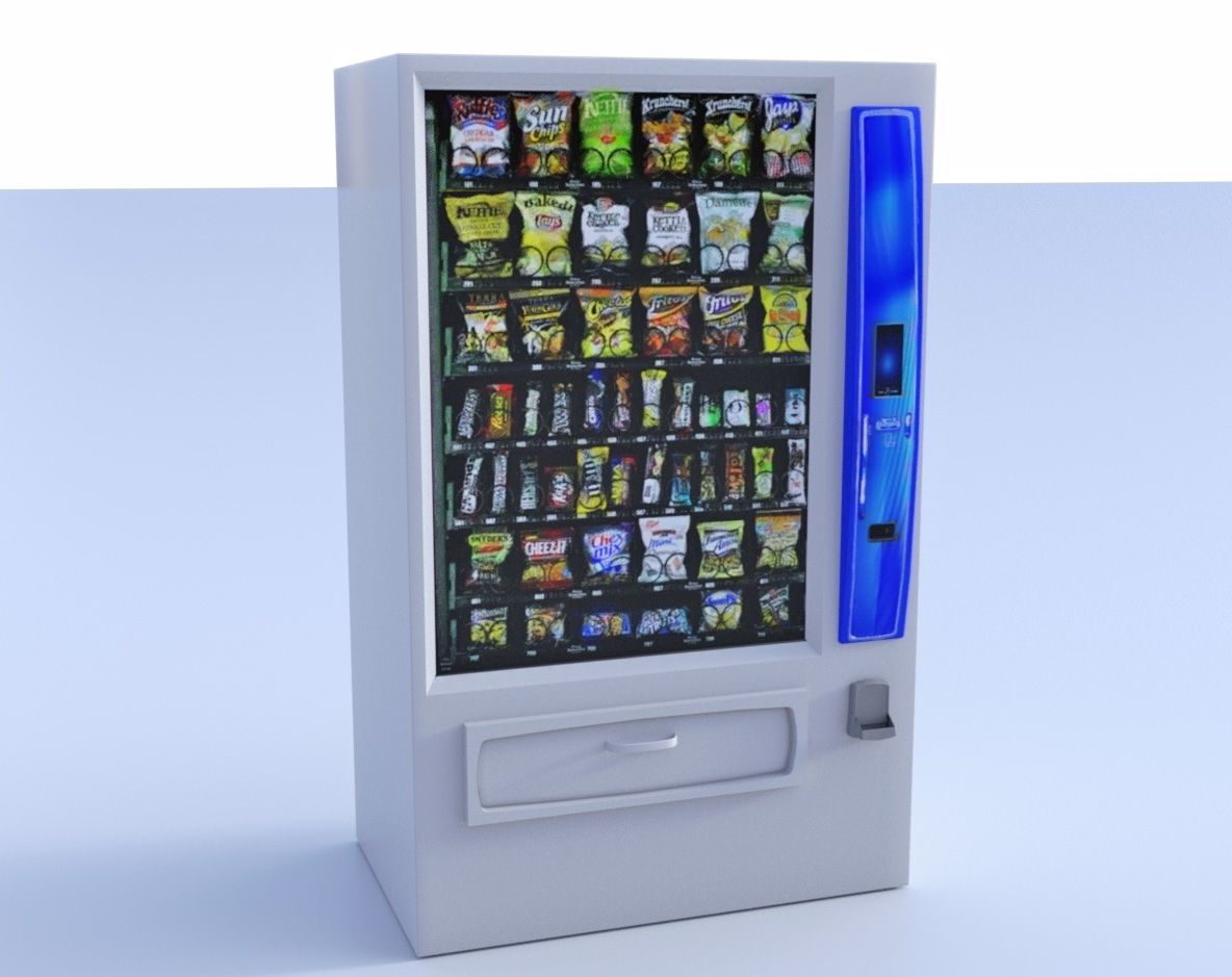 Snack Vending Machine Model FBX Format