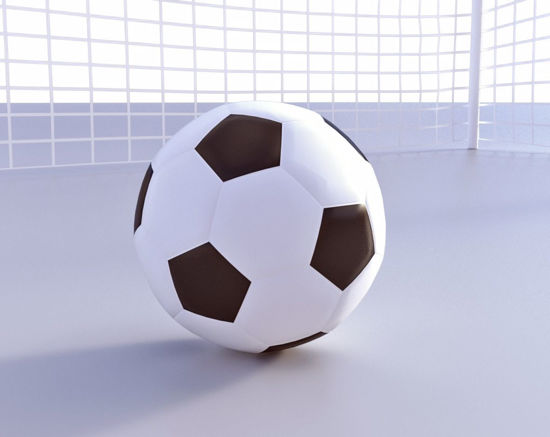 Picture of Soccer Goal and Ball Models Poser Format