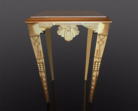 Picture of Gilded Art Deco Table Model Poser Format