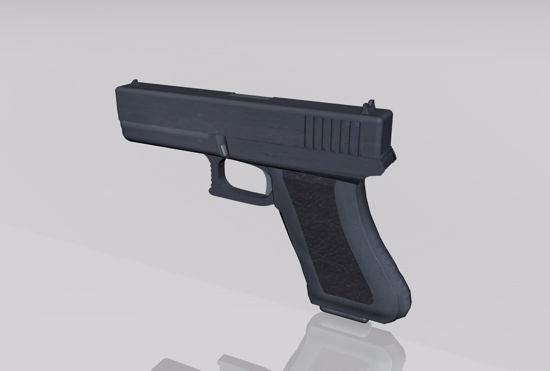 Picture of Glock 40 Pistol Weapon Model FBX Format